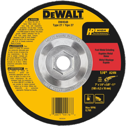 DeWalt 7x1/4x5/8 MTL Wheel