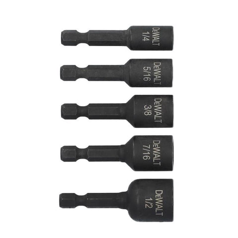 DeWalt Magnetic Nutdriver Set 1/4", 5 Piece