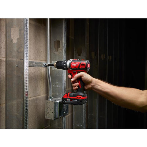 Milwaukee M18 Compact Drill Driver Kit, 1/2"