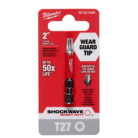 Milwaukee Shockwave Impact Torx Power Bit, 2", T27