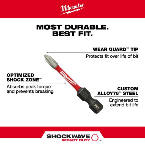 Milwaukee Shockwave Impact Duty Torx Power Bit, 2"