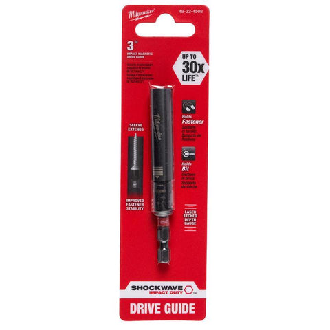 Milwaukee Shockwave Magnetic Drive Guide, 3"