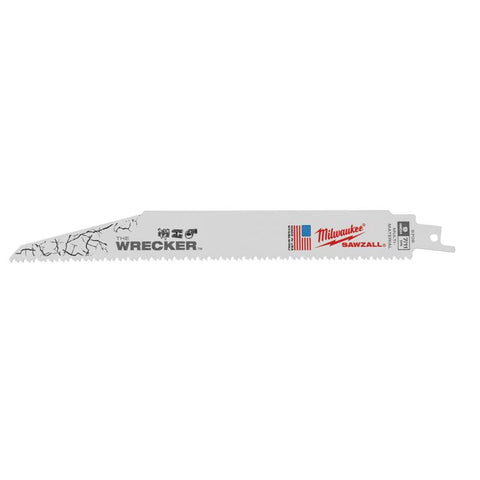 Milwaukee 8 TPI Sawzall Reciprocating Saw Blade, 9"