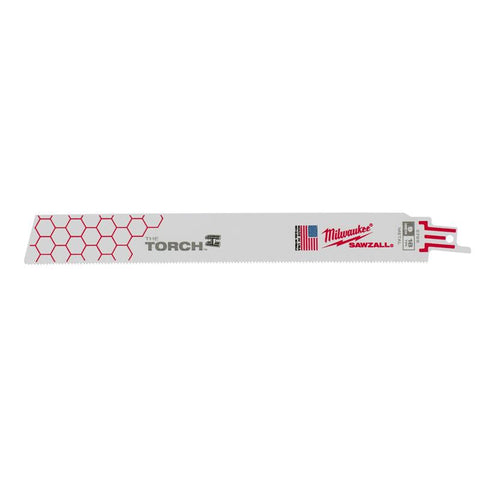 Milwaukee 18 TPI Sawzall Torch Reciprocating Saw Blade, 9"