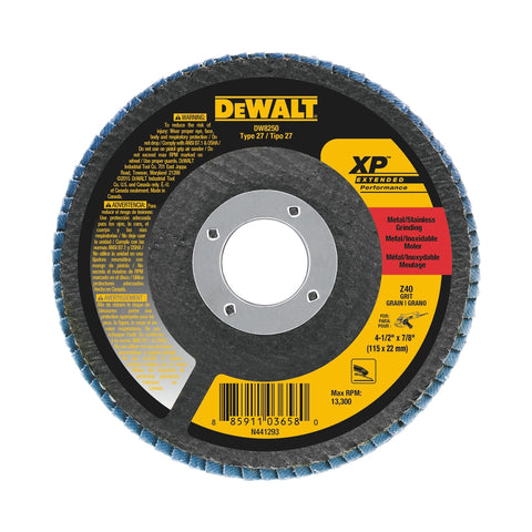 DeWalt 4.5x7/8 40g Flap Disc