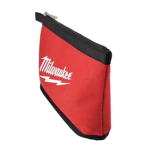 Milwaukee Black Zipper Pouch, Red