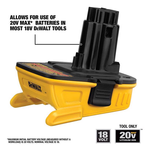 DeWalt Battery Adapter for 18V Tools, 20V