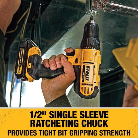 DeWalt Cordless Compact Driver & Impact Driver Kit, 20 Volts