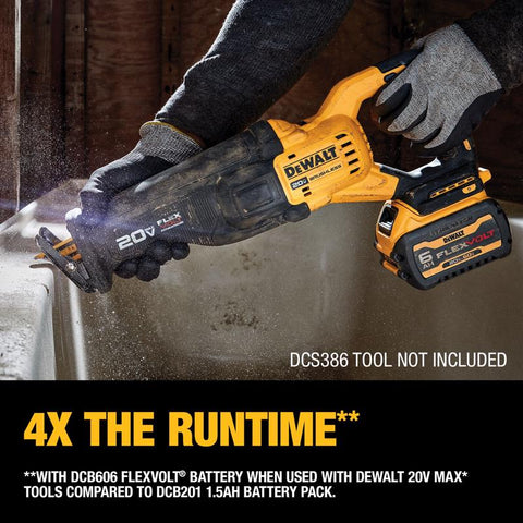 DeWalt Flex Volt Lithium-Ion Battery, 6.0 Ah, 20/60V