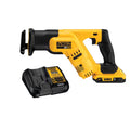 DeWalt 20 V Max Lithium-Ion Reciprocating Saw Kit, Yellow, 10 Amp