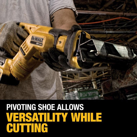 DeWalt 20 V Max Lithium-Ion Reciprocating Saw Kit, Yellow, 10 Amp
