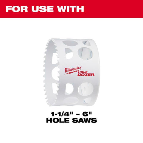 Milwaukee Hole Saw Large Arbor Shank, Steel, 3/8"
