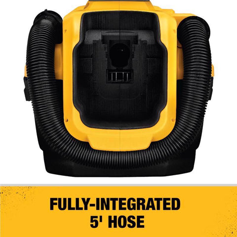 DeWalt 18/20V MAX Cordless Wet-Dry Vacuum, 5' Hose