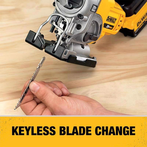 DeWalt Cordless Jig Saw with Anti-Slip Grip, 0-3000 SPM, 20V Max