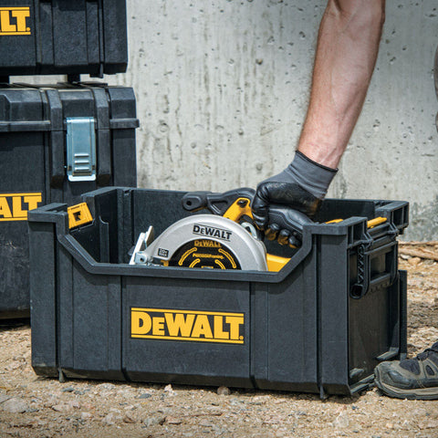 DeWalt ToughSystem Tool Box, Plastic, Black, 21-7/8" L