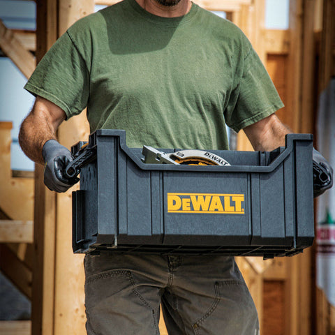 DeWalt ToughSystem Tool Box, Plastic, Black, 21-7/8" L