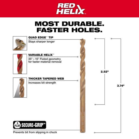 Milwaukee 7/32" Cob Drill Bit