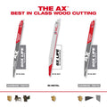 Milwaukee The AX with Carbide Teeth SAWZALL Blade, 5 TPI, 12"