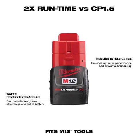 Milwaukee M12 3.0Ah Battery Pack