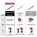 Milwaukee 1/4x12 BLK Oxide Bit