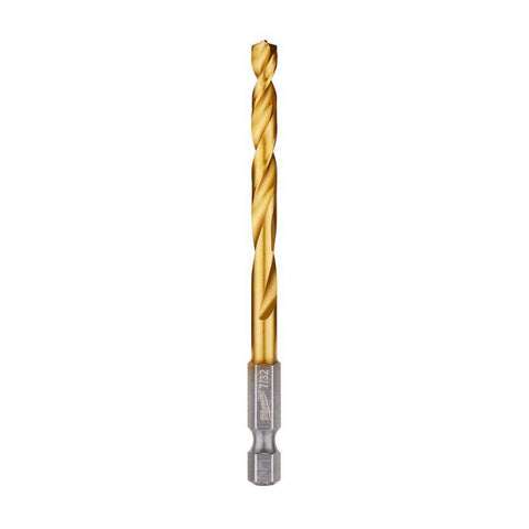 Milwaukee SHOCKWAVE Impact Duty Titanium Drill Bits, RED HELIX, 7/32"