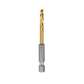 Milwaukee Shockwave Impact Duty Titanium Drill Bits, Red Helix, 5/32"