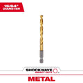 Milwaukee Shockwave Hex Shank Drill Bit, Titanium