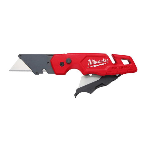 Milwaukee Fastback Press and Flip Utility Knife, 6-3/4"