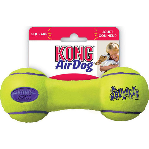 Kong Airdog Squeaker Dumbbell MD Yellow