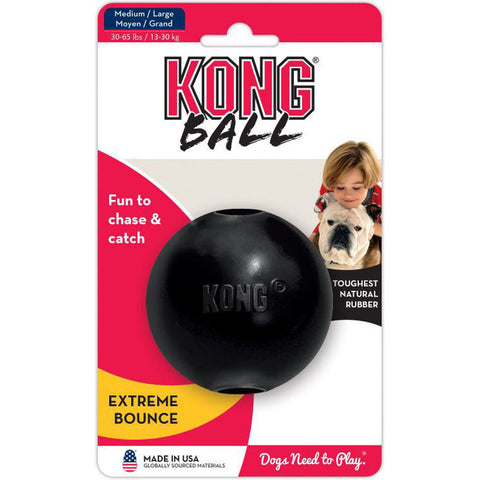 Kong Extreme Ball Md/lg Black