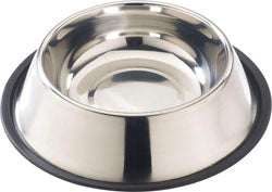 Spot No-Tip Mirror Stainless Steel Dish – 32 oz, Silver