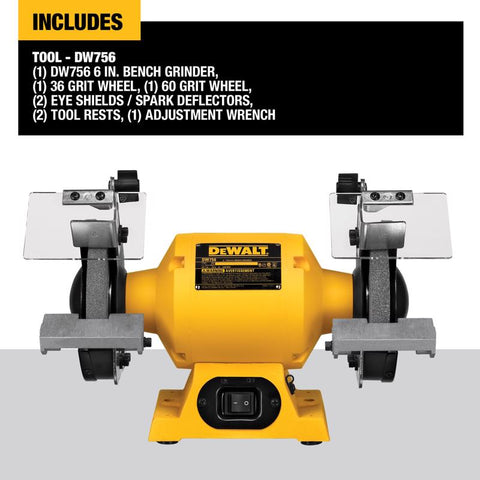 DeWalt 5/8HP 6" Bench Grinder