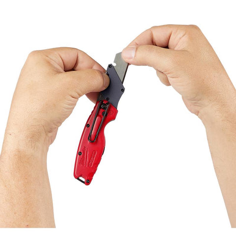 Milwaukee Fastback Compact Utility Knife, Red, 6-1/2 inch