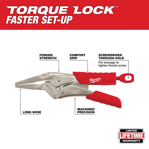 Milwaukee 6" L Nose Lock Pliers