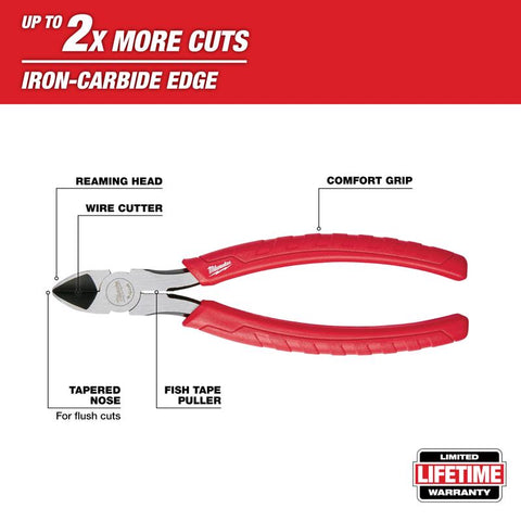 Milwaukee 8" Grip Diag Cut Pliers