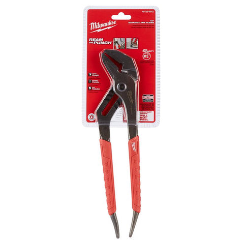 Milwaukee Comfort Grip Straight-Jaw Pliers, 12"