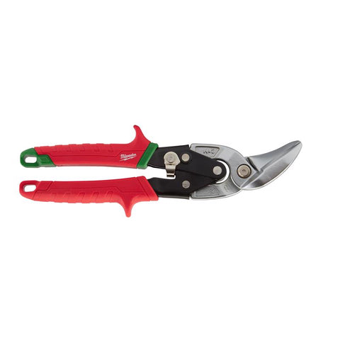Milwaukee Offset Aviation Snip Set, Red, 10" L