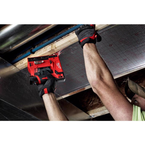 Milwaukee M12 Cordless Crown Stapler, Black & Red