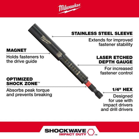 Milwaukee Shockwave Magnetic Impact Drive Guide Set
