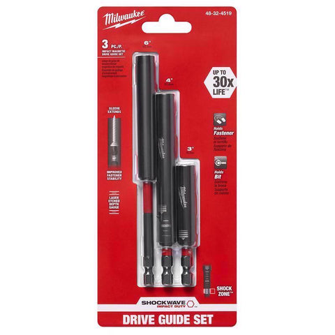 Milwaukee Shockwave Magnetic Impact Drive Guide Set