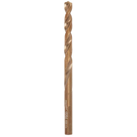 Milwaukee Cobalt Red Helix Drill Bit, 15/64" Dia