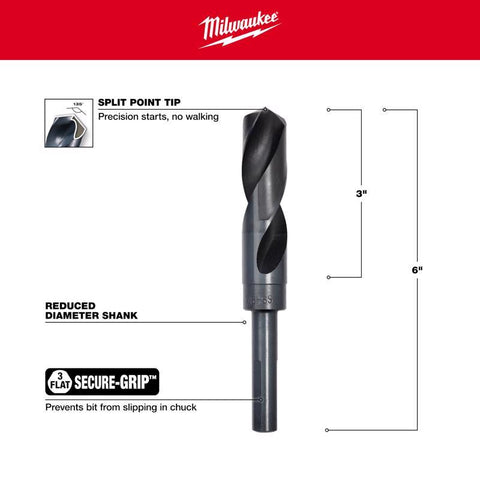 Milwaukee 7/8" BLK Ox Drill Bit
