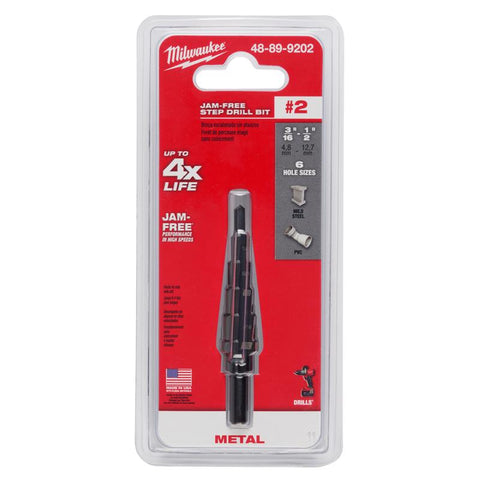 Milwaukee 3/16-1/2 Step Drill Bit