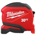 Milwaukee Compact Tape Measures with Belt Clip, 30'