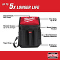 Milwaukee 9-Pocket Utility Pouch, Ballistic Nylon, Red & Black