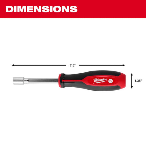 Milwaukee Hollow Shaft Nut Driver, 1/2"