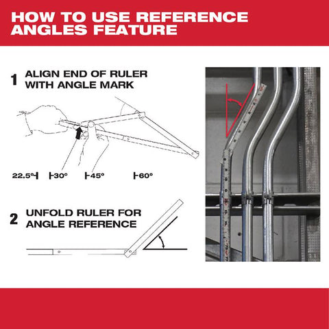 Milwaukee Engineer's Composite Folding Rule, 6-1/2' L