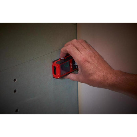 Milwaukee Laser Distance Meter, Plastic, Red & Black, 150'