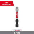 Milwaukee Shockwave Torx Impact Power Bit, 2" L x T40