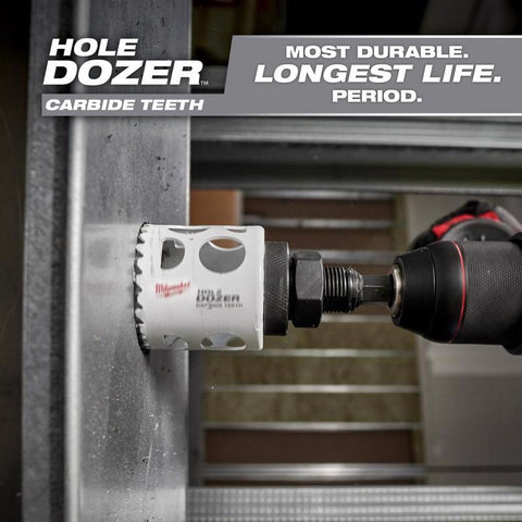 Milwaukee Hole Dozer Hole Saw, Carbide Tipped, 1-7/8" L